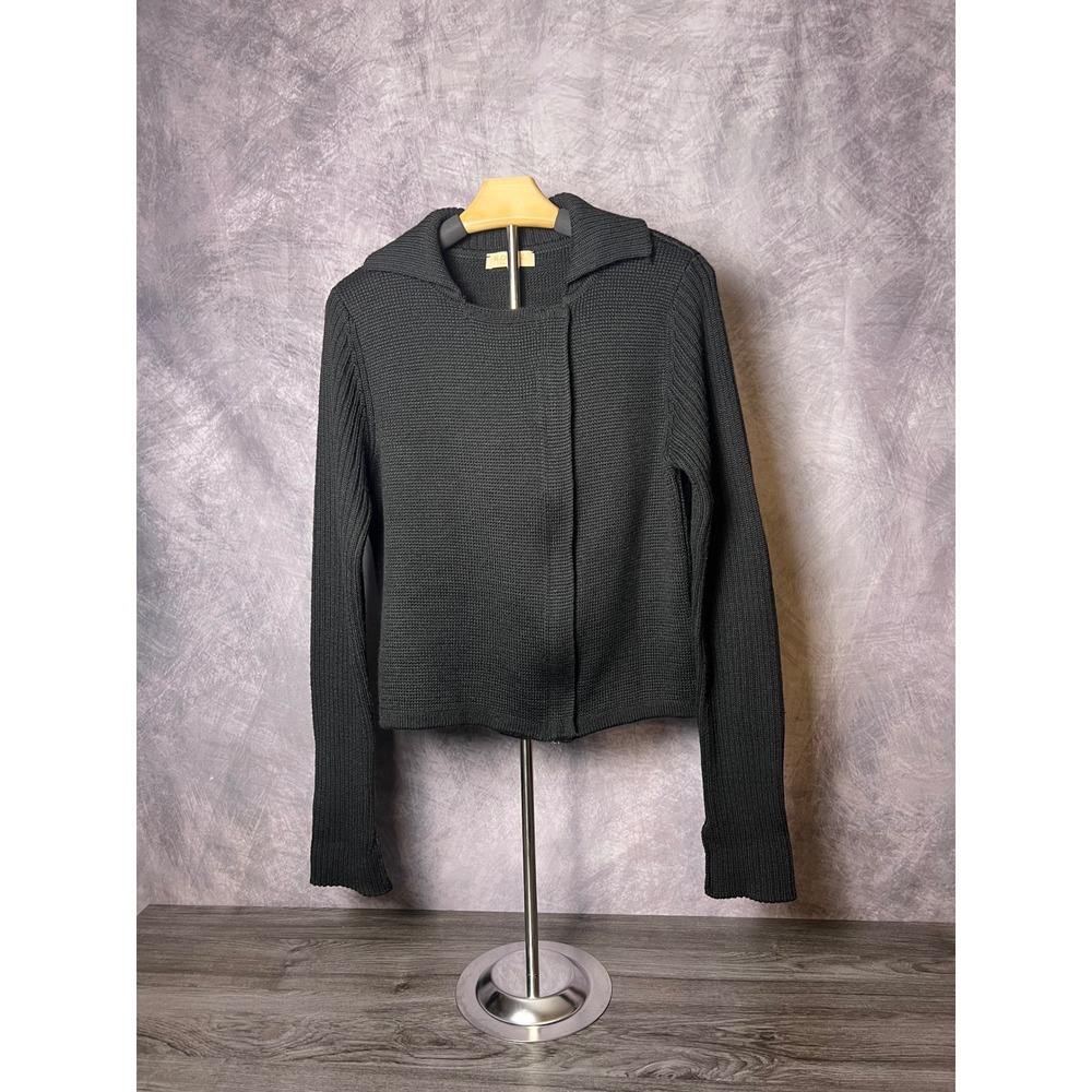 Alcatraz Collezioni Vintage Merino Wool Asymmetrical Zipper Sweater Women's Med